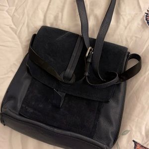 Navy crossbody NEXT faux leather & suede bag. Used